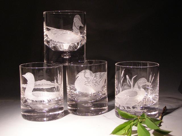 Duck Assortment Rocks Glasses Set of 4